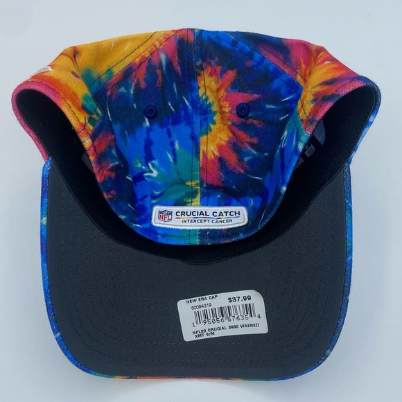 New Era Washington Redskins Men's 2020 NFL Crucial Catch 39THIRTY Tie-Dye - Picture 5 of 5